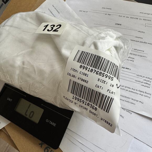 J.Crew 9" Pleated Heritage Chino Short WMNS 10 White High Rise Pockets Stretchy - Picture 7 of 7